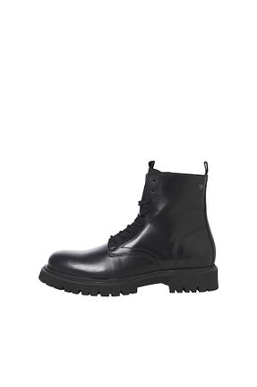 بوت / نیم بوت مشکی مردانه پاشنه تخت Jack & Jones - کد 796583940