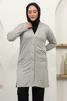 کت سایز بزرگ بژ زنانه پنبه ای penye - کد 796285239