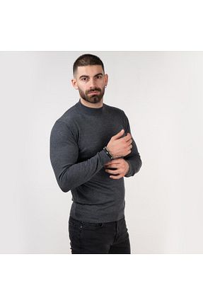 پلیور طوسی مردانه ساده AKÇAYLAR - کد 52117628