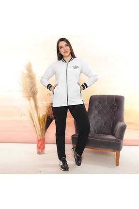 ست بالاتنه و پائین تنه سفید زنانه بافت WND SPORT - کد 796403300