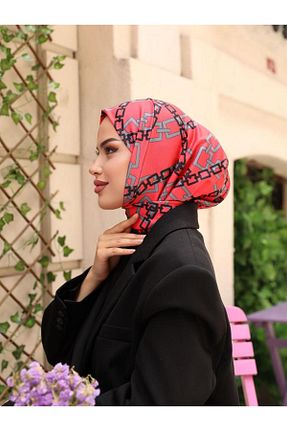 کلاه شنای حجاب قرمز زنانه OykumBone - کد 796421872