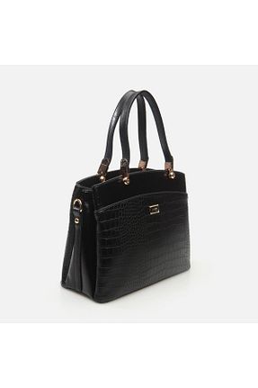 کیف دوشی مشکی زنانه چرم مصنوعی Hotiç - کد 796454275