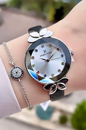 ساعت مچی مشکی زنانه 31-34 میلی متر Daniel Klein - کد 796625823