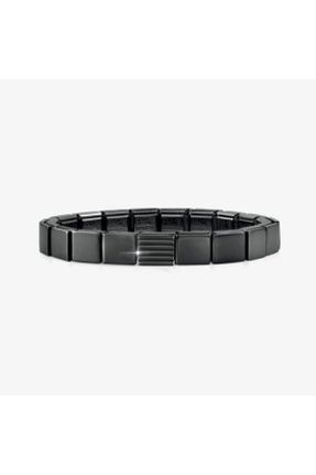دستبند استیل مشکی زنانه فولاد ( استیل ) کد 796630511