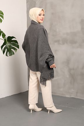 پانچو طوسی زنانه اکریلیک MODAQU - کد 796639803