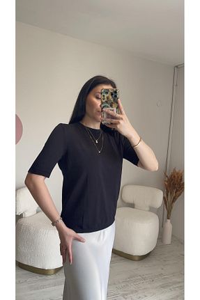 بلوز مشکی زنانه ساده Zilolafashionhouse - کد 765502520