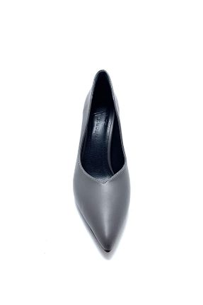 کفش مجلسی طوسی زنانه پاشنه نازک VEYİS USTA - کد 226269434