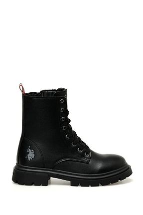 بوت / نیم بوت مشکی زنانه پاشنه تخت U.S. Polo Assn. - کد 772160824