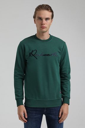 سوئیشرت سبز مردانه نقش دار / کار شده REVANCHE - کد 797278628