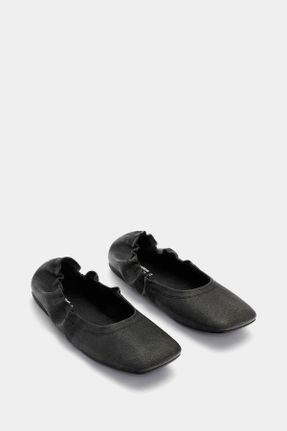 کفش آکسفورد طوسی زنانه پلی اورتان پاشنه کوتاه ( 4 - 1 cm ) کد 797044329