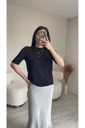 بلوز مشکی زنانه ساده Zilolafashionhouse - کد 765502520