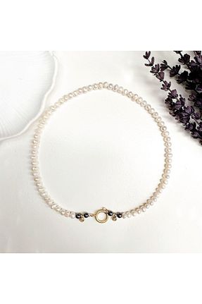 گردنبند مروارید سفید مروارید اقیانوس wanwa aksesuar - کد 773855715