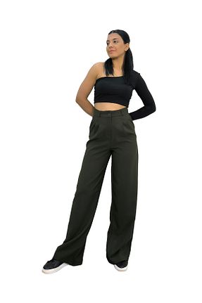 شلوار خاکی زنانه پارچه Butik - کد 797129950