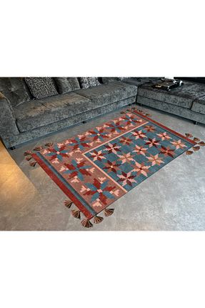 فرش قرمز قابل شستشو Rugs Modern Halı - کد 637313487