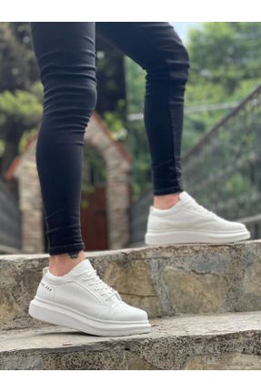 کفش کژوال سفید مردانه پاشنه کوتاه ( 4 - 1 cm ) پاشنه ساده کد 796909484