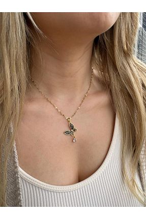 گردنبند استیل ( فولاد ) طلائی زنانه استیل ضد زنگ Mars Jewelry - کد 797182384
