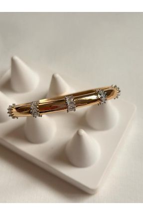 دستبند جواهر طلائی زنانه روکش طلا کد 797244563