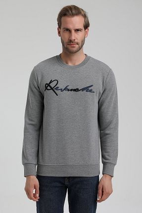 سوئیشرت طوسی مردانه نقش دار / کار شده REVANCHE - کد 797279211