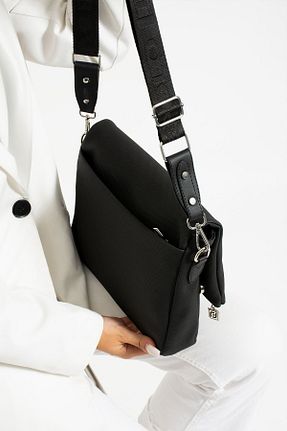 کیف دوشی مشکی زنانه چرم مصنوعی Just Polo - کد 797354931