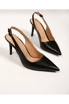 کفش پاشنه بلند کلاسیک مشکی زنانه چرم مصنوعی Essen - کد 797536996