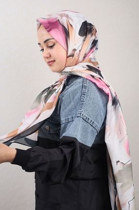 روسری رنگی پلی استر Quare - کد 797668803