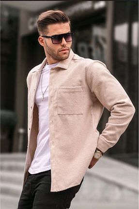 پیراهن نباتی مردانه اورسایز YNGMENCLASS - کد 797939240