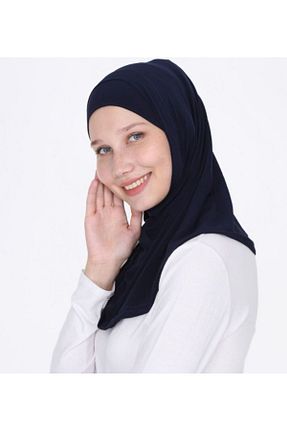 روسری سرمه ای 90 x 90 Mercan Hijab - کد 798158610