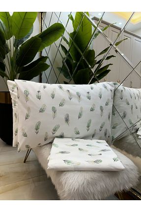 ست ملحفه دونفره نباتی پنبه ای micoton - کد 788239594