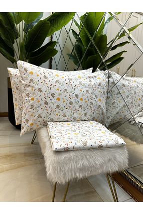 ست ملحفه دونفره زرد پنبه ای micoton - کد 788237356