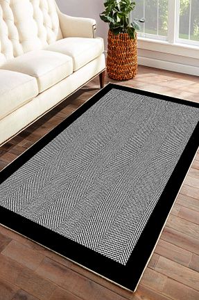 فرش مشکی قابل شستشو Halise Home - کد 797647042