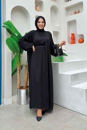 ست بالاتنه و پائین تنه حجاب مشکی زنانه Dad Bym Fashion - کد 797650062