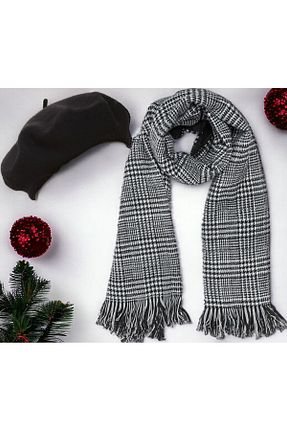 ست شال گردن و کلاه پشمی مشکی زنانه اکریلیک Shopiolog - کد 798136091
