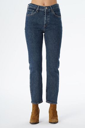 شلوار جین آبی زنانه پاچه پهن CROSS JEANS - کد 376592569