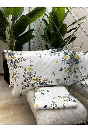 ست ملحفه دونفره رنگی پنبه ای micoton - کد 788239539