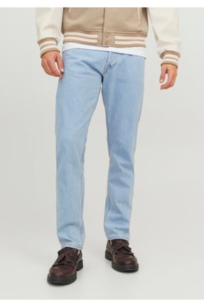 شلوار جین سرمه ای مردانه پاچه راحت فاق بلند استاندارد کد 797328280