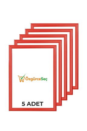 قاب عکس قرمز 1 پارچه ÖzgürceSeç - کد 375077718