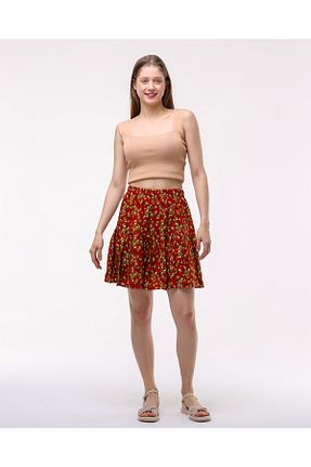 دامن نارنجی زنانه ویسکون BW BEST WOMAN - کد 797386695