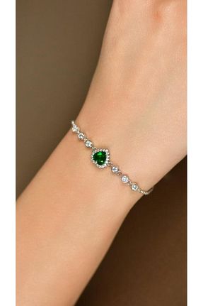 دستبند نقره زنانه 925 عیار Roza Silver - کد 797658737