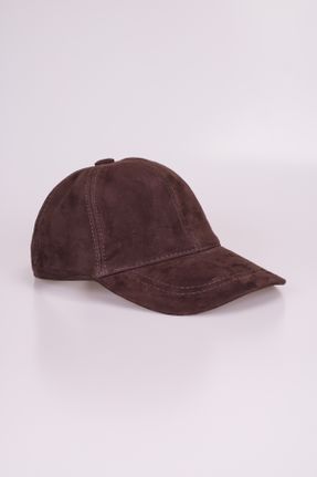 کلاه قهوه ای زنانه چرم طبیعی کد 764208216