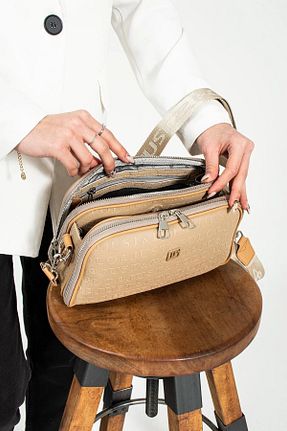 کیف دوشی قهوه ای زنانه چرم مصنوعی Just Polo - کد 797750402