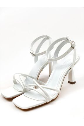 کفش پاشنه بلند کلاسیک سفید زنانه پاشنه نازک پاشنه متوسط ( 5 - 9 cm ) کد 797866635