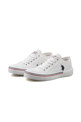 کفش اسنیکر سفید بچه گانه بند دار U.S. Polo Assn. - کد 797881517