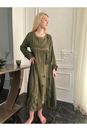 لباس خاکی زنانه بافتنی Bohemian - کد 797941150