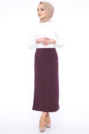 دامن بنفش زنانه پارچه MaviMoure - کد 106956615