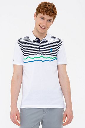 پولوشرت سفید مردانه پارچه U.S. Polo Assn. - کد 102000229