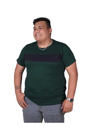 تیشرت سایز بزرگ سبز مردانه سایز بزرگ Ekis Konfeksiyon - کد 107232059