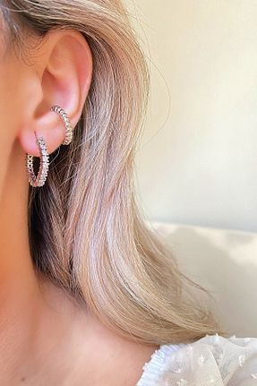 گوشواره استیل (فولاد) زنانه روکش طلا Ressia - کد 244746752