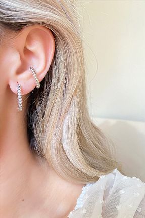 گوشواره استیل (فولاد) زنانه روکش طلا Ressia - کد 244746752