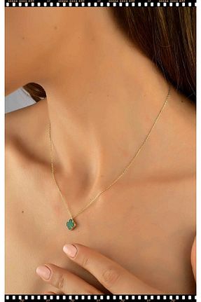 گردنبند نقره طلائی زنانه 925 عیار AcestesDesign - کد 456561946