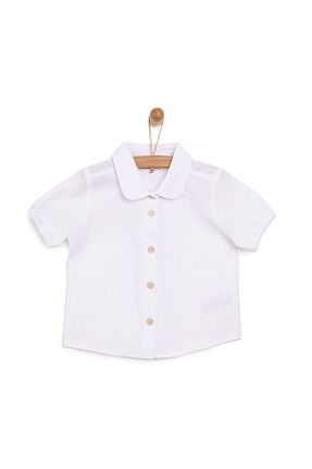 پیراهن سفید بچه گانه رگولار ebebek Hello Baby - کد 798334229